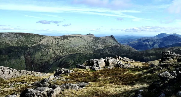 Guardando a sud da Allen Crag — Foto Stock