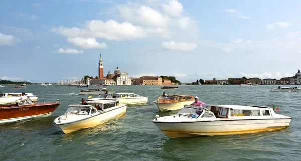 Water taxis at San Marco, Venice — Stock Photo, Image