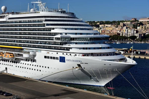 Costa Diadema alongside in Corfu — Stock Photo, Image