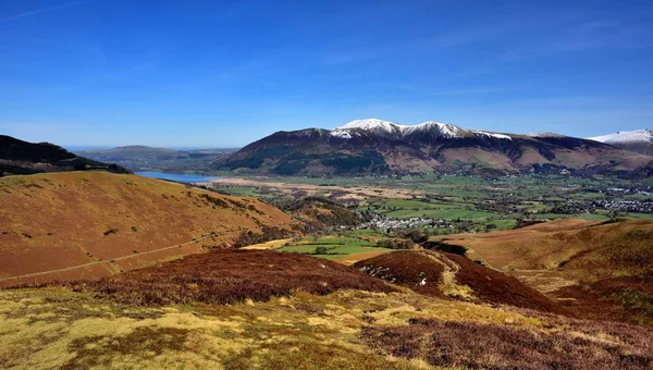 Skiddaw i Blencathra od końca Stile — Zdjęcie stockowe