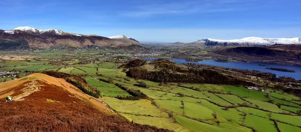 Nieve en las montañas alrededor de Keswick —  Fotos de Stock