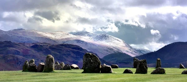 Zonlicht op Helvellyn — Stockfoto