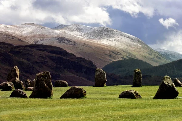 แสงแดดบน Helvellyn — ภาพถ่ายสต็อก