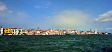 Antrenörler, yatlar ve toursits San Marco, Venedik, İtalya Eylül 2017 '