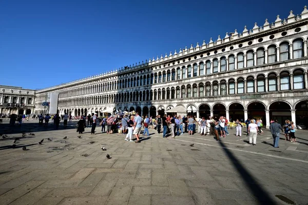 Toursit Alla Scoperta Piazza San Marco Venezia Settembre 2017 — Foto Stock