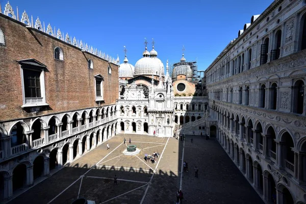 Visite Cour Palais Des Doges Venise Italie Septembre 2017 — Photo