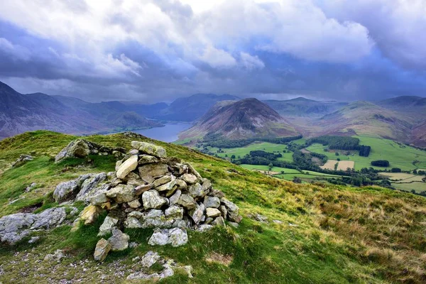 Cairn on Low Fell — Stock Photo, Image