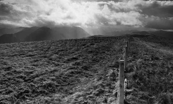 Stone Marker on Fellbarrow — Stock Photo, Image