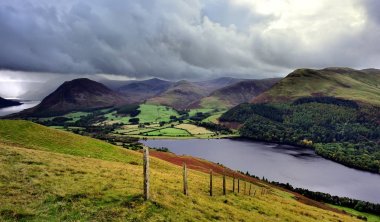 Looking over Loweswater from Darling Fell clipart