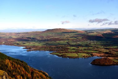 Binsey ve Bassenthwaite güneş ışığı 