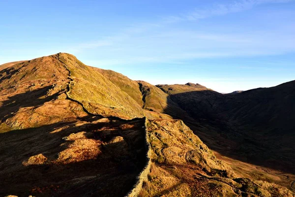 Luz do sol no lado de High Pike — Fotografia de Stock