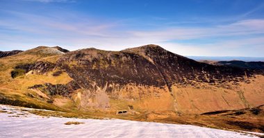 Grisdale Pike and the Coledale valley clipart