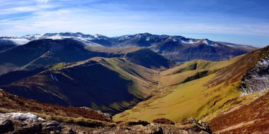 Looking down the valley to Buttermere clipart