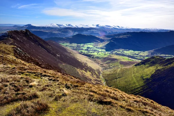 Looking down to Little Town — Stock Photo, Image