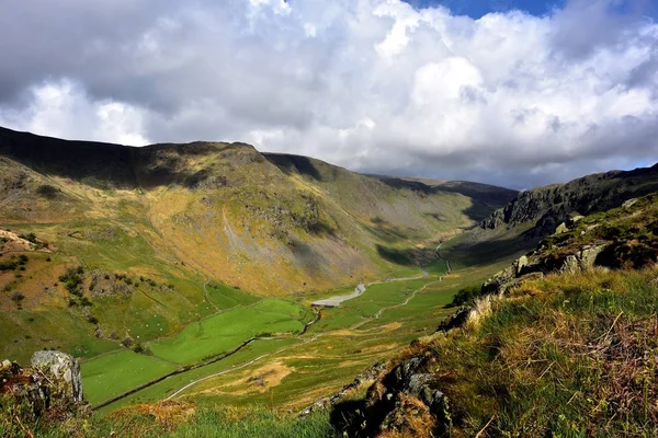 Shadows on the Longsleddale valley — Stock Photo, Image