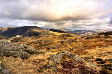Doğu Fells üzerinde alçak bulutlar