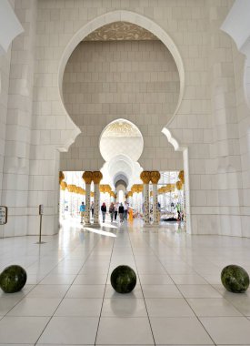 Büyük Sheik Zayed Camisi tapanlar