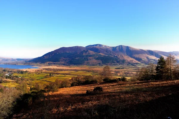 Skiddaw fells Bassenthwaite yukarıda — Stok fotoğraf