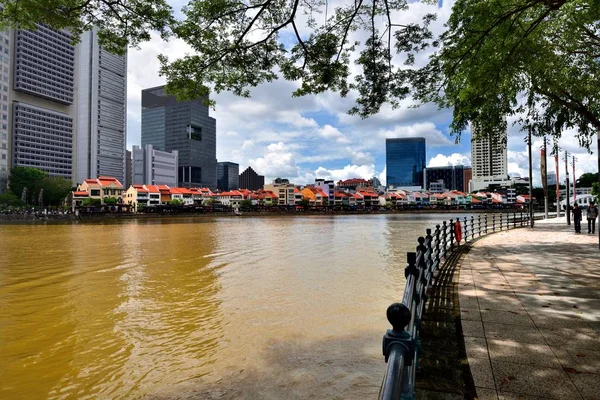 Moderní panorama Singapuru — Stock fotografie