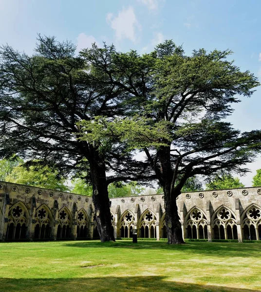 Sunlight on the cathedral cloisters — Stock Photo, Image