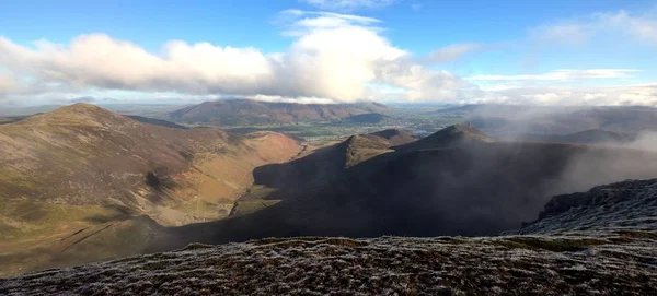 Viewing the Coledale Horseshoe in early winter — Stock Photo, Image