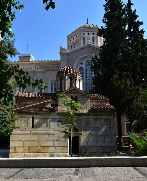 The church of Theotokos Gorgoepikoos and Ayios Eleytherios — 스톡 사진