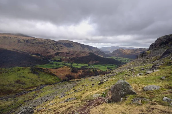 Invierno sobre el valle de Borrowdale —  Fotos de Stock