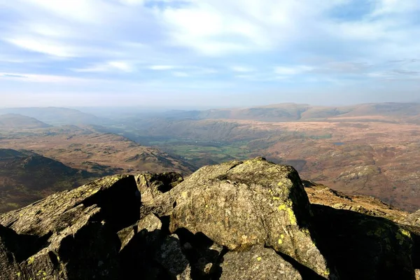 The green Eskdale Fells from Harter Fell — Stock Photo, Image