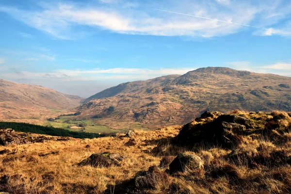 Wielki Carrs nad Wrynose Bottom — Zdjęcie stockowe