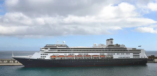 Ponta Delgada Azores 23Rd April 2019 Holland America Rotterdam Alongside — Stock Photo, Image