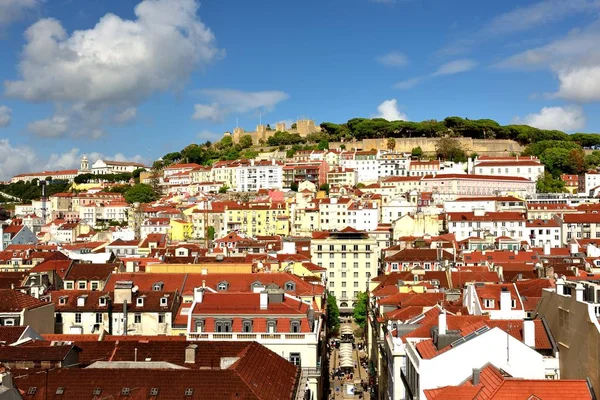 Lisbon Portugul 25Th April 2019 Castelo Jorge Rooftops Lisbon — Stok fotoğraf
