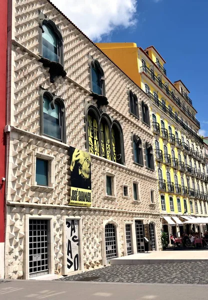 Lisbon Portugual 26Th April 2019 Pyramid Shaped Wall Tiles Building — Stockfoto