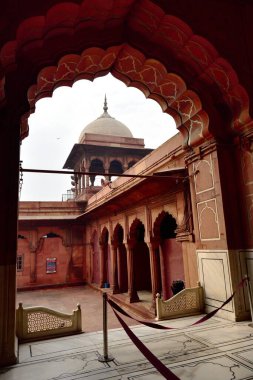 Delhi, India - 7th November 2019:Peaceful area in the Jama Masjid Mosque