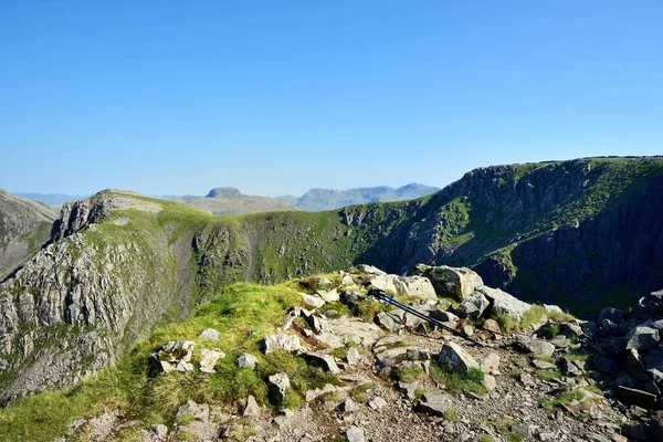 Steeple Lake District 25Th August 2019 Great Gables Scafells Steeple — 스톡 사진