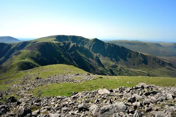 Curved Ridge Great Scoat Fell Steeple — Stock Photo, Image