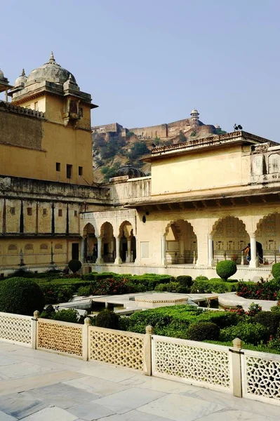 Jaipur Indien November 2019 Die Gärten Des Bernsteinpalastes — Stockfoto