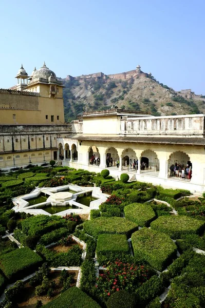 Jaipur India November 2019 Tuinen Van Het Amber Palace — Stockfoto