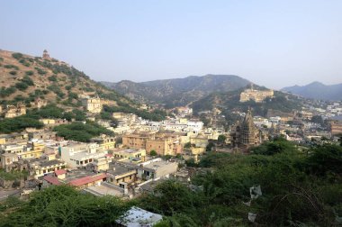 Jaipur, Hindistan - 11 Kasım 2019: Amber Fort Jaipur