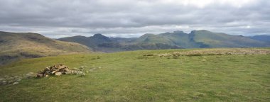 The Scafells from Seatallan cairn