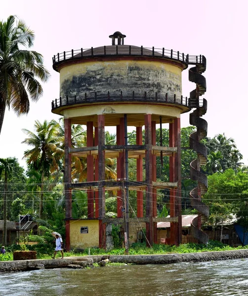 Cochin India November 2019 Wandelen Langs Grote Watertoren — Stockfoto