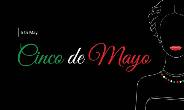 Cinco de Mayo or Fifth of May annual holiday horizontal banner template. — Wektor stockowy