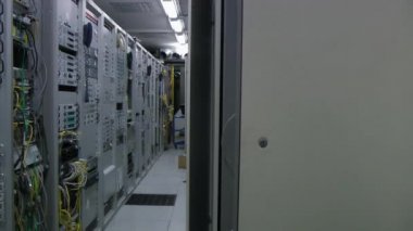 İç Telekom sunucu odası, panorama.