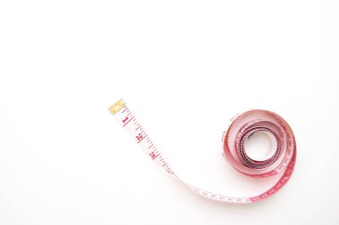 Ölçüm bandı, ince diyet ve fitness kavramı