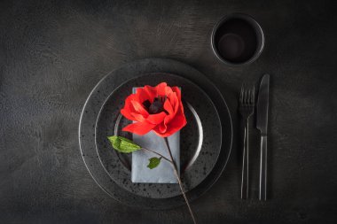 Kağıt çiçek ile tablo