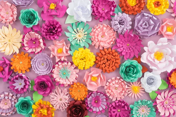 Flores de papel feitas à mão — Fotografia de Stock
