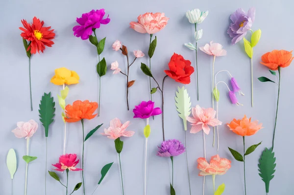 Flores de papel hechas a mano — Foto de Stock