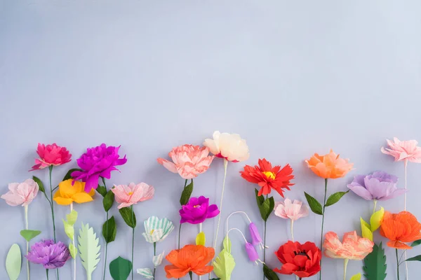 Handgemachte Papierblumen — Stockfoto