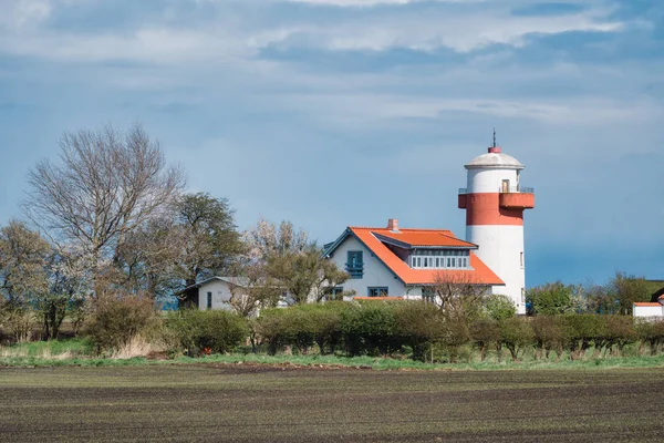 Farol Hou Fyr em Langeland — Fotografia de Stock