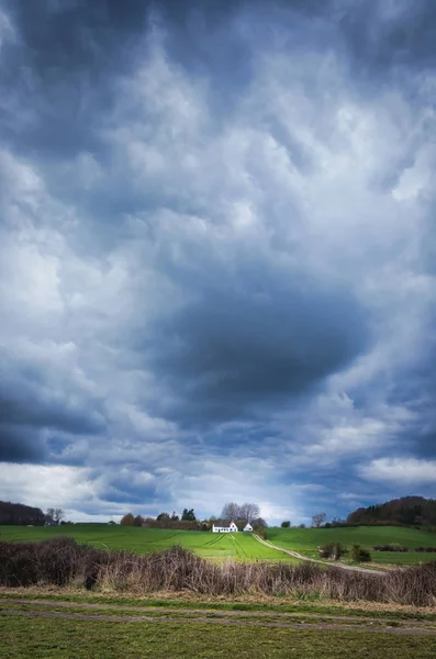 Landscape before a storm in Denmark — Stock Photo, Image