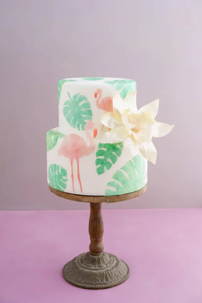 Bolo de casamento tropical — Fotografia de Stock